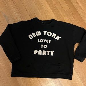 M//C NY Loves To Party crew neck sweatshirt